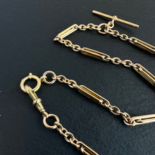 Load image into Gallery viewer, Antique 18k Gold Watch Chain