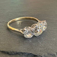 Load image into Gallery viewer, 3.68ct Diamond Trilogy Ring