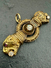 Load image into Gallery viewer, Double Headed Lion Pendant