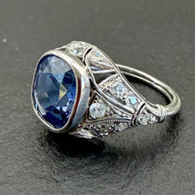 Load image into Gallery viewer, Belle Epoque Sapphire & Diamond Ring