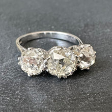 Load image into Gallery viewer, 3.37ct Diamond trilogy ring