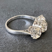 Load image into Gallery viewer, 3.37ct Diamond trilogy ring