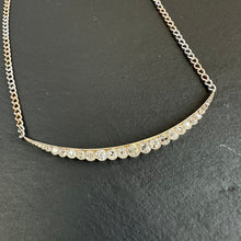 Load image into Gallery viewer, Long Diamond Crescent Necklace