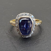 Load image into Gallery viewer, Sapphire + Diamond Ring