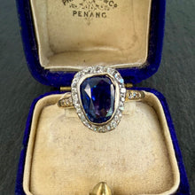 Load image into Gallery viewer, Sapphire + Diamond Ring