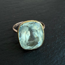 Load image into Gallery viewer, Aquamarine Solitaire Ring