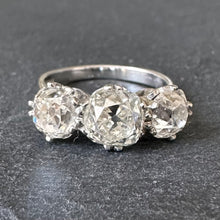 Load image into Gallery viewer, 3.37ct Diamond trilogy ring