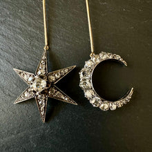 Load image into Gallery viewer, ROCKS Bespoke ~ Moon And Star Earrings