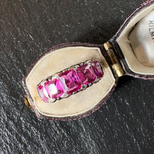 Load image into Gallery viewer, Pink Sapphire Five Stone Ring