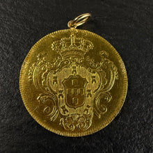 Load image into Gallery viewer, Gold “Half Johanna” Coin Pendant