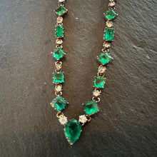 Load image into Gallery viewer, Emerald & Diamond Necklace
