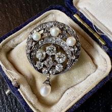 Load image into Gallery viewer, Diamond and Pearl Pendant
