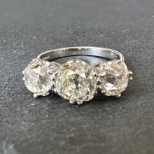 Load image into Gallery viewer, 3.37ct Diamond trilogy ring