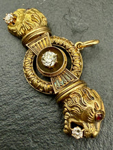 Load image into Gallery viewer, Double Headed Lion Pendant