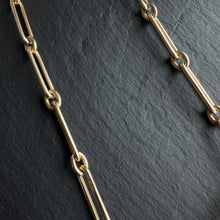 Load image into Gallery viewer, 18k Gold Heavy Trombone Chain