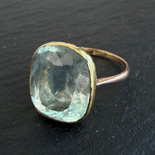 Load image into Gallery viewer, Aquamarine Solitaire Ring