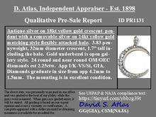 Load image into Gallery viewer, Diamond Crescent Moon Pendant