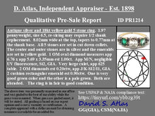 Load image into Gallery viewer, Emerald and Diamond Ring