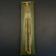 Load image into Gallery viewer, 15k Gold Trombone Link Chain