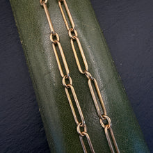 Load image into Gallery viewer, 15k Gold Trombone Link Chain