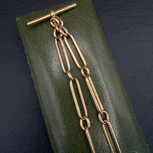 Load image into Gallery viewer, 15k Gold Trombone Link Chain