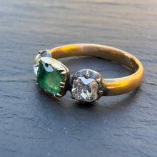Load image into Gallery viewer, Reserved for J - Bespoke Emerald & Diamond Ring