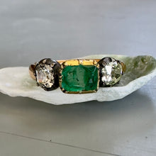 Load image into Gallery viewer, Reserved for J - Bespoke Emerald & Diamond Ring