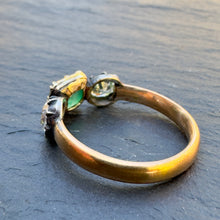 Load image into Gallery viewer, Reserved for J - Bespoke Emerald & Diamond Ring