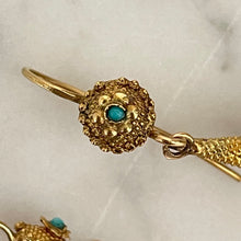 Load image into Gallery viewer, Turquoise Flower Earrings
