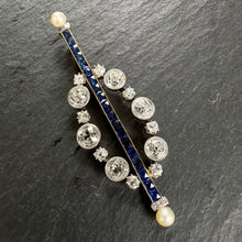 Load image into Gallery viewer, Sapphire & Diamond Pendant