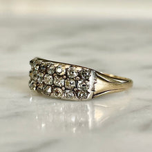 Load image into Gallery viewer, Georgian Diamond 3 Row Ring