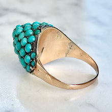 Load image into Gallery viewer, Pavé Turquoise Dome Ring