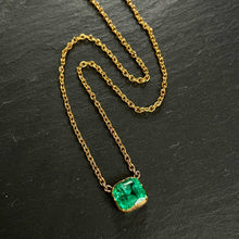 Load image into Gallery viewer, RESERVED Bespoke Colombian Emerald Necklace