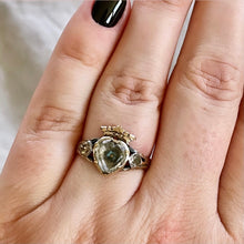 Load image into Gallery viewer, Georgian Stuart Crystal Crowned Heart Ring