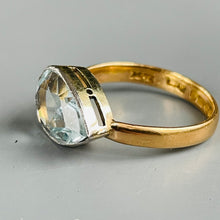 Load image into Gallery viewer, Bespoke Antique Aquamarine Pear Ring