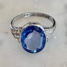 Load image into Gallery viewer, Sapphire & Diamond Ring