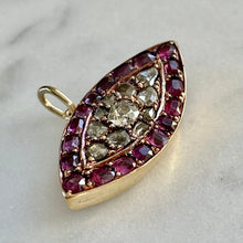 Load image into Gallery viewer, ON HOLD Bespoke Ruby and Diamond “Evil Eye” Pendant