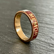 Load image into Gallery viewer, “Memor et Fidelis” Enamel Ring