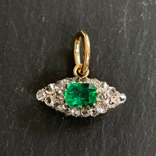 Load image into Gallery viewer, Bespoke Emerald & Diamond “Evil Eye” Pendant
