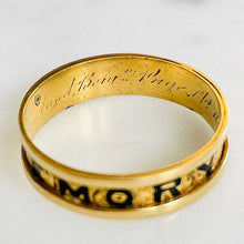Load image into Gallery viewer, “In Memory Of” Mourning Ring
