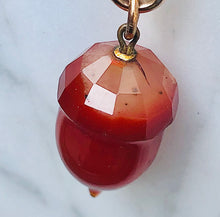 Load image into Gallery viewer, Carnelian Acorn Charm