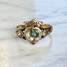 Load image into Gallery viewer, Georgian Stuart Crystal Crowned Heart Ring