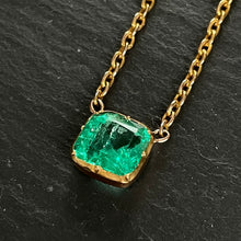 Load image into Gallery viewer, RESERVED Bespoke Colombian Emerald Necklace