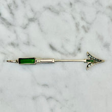 Load image into Gallery viewer, Tourmaline & Diamond Arrow Pendant