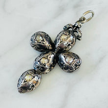 Load image into Gallery viewer, Reserved Diamond & Garnet Cross Pendant