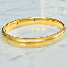Load image into Gallery viewer, ON HOLD Gold Bangle with Diamonds