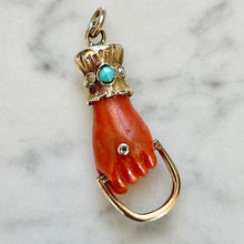 Load image into Gallery viewer, Coral Figa Charm Holder Pendant