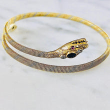 Load image into Gallery viewer, Snake Bracelet with Sapphires, Diamonds and Rubies