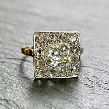 Load image into Gallery viewer, French Diamond Plaque Ring