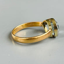 Load image into Gallery viewer, Bespoke Antique Aquamarine Pear Ring